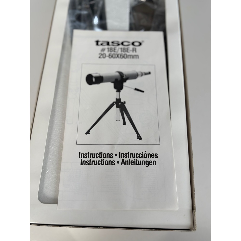 Vintage Tasco 18E Zoom Target Spotting Scope 20-60X60mm NIB NOS Japan MINT